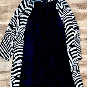 Wool Zebra print winter jacket